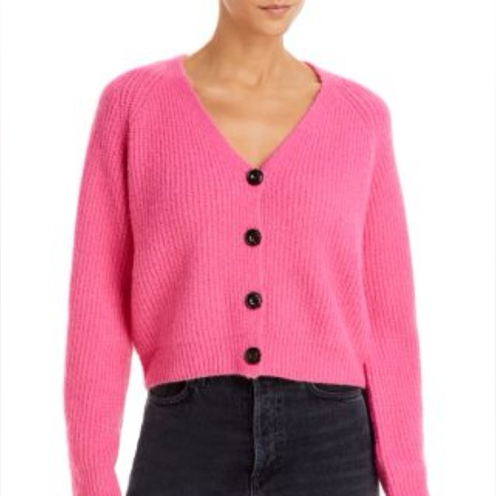 Rails Josie Cropped Cardigan Malibu Pink